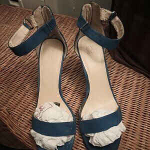 Blue 3inch high heel shoes
